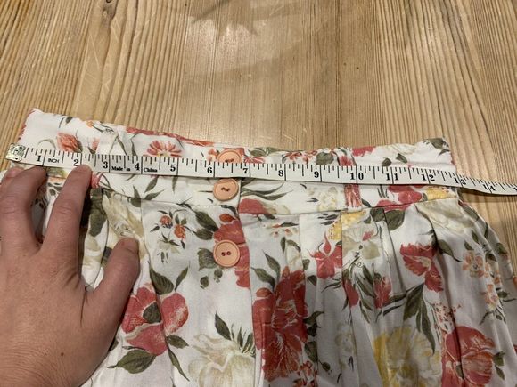 Vintage Debenhams Floral Cottage Core Midi Skirt High Waisted Size 8 12 W26 90s - Picture 6 of 7
